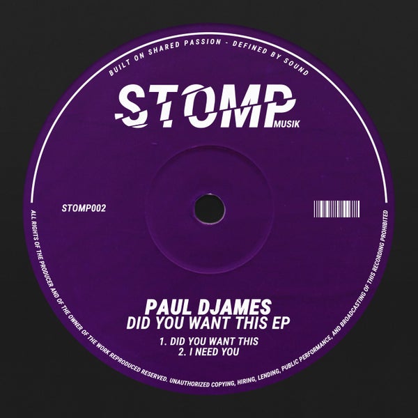 Paul Djames - I Need You (Original Mix)